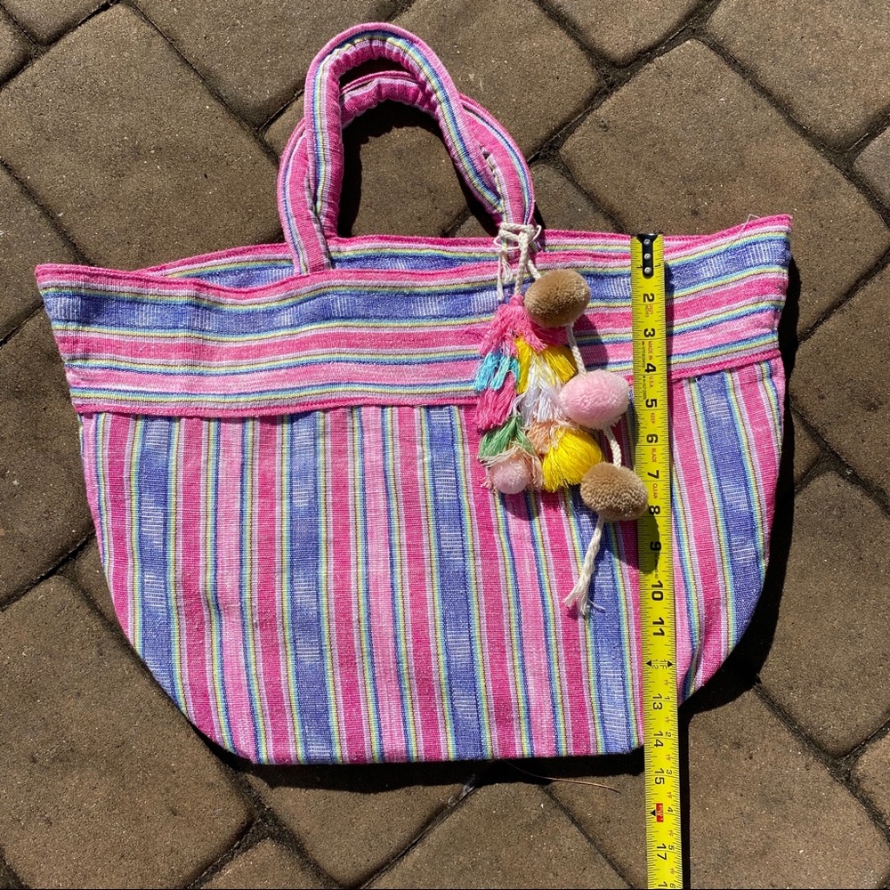 NWT JadeTribe Samui Pastel Beach Tote